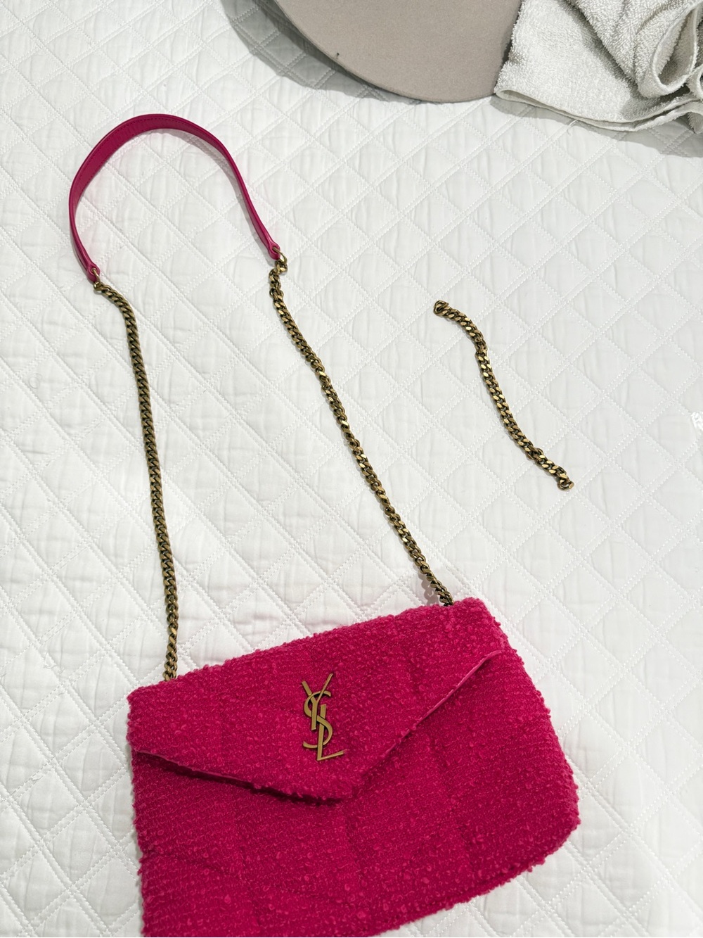 Saint Laurent Toy Lou Boucle Puffer Bag - Picture 5 of 8